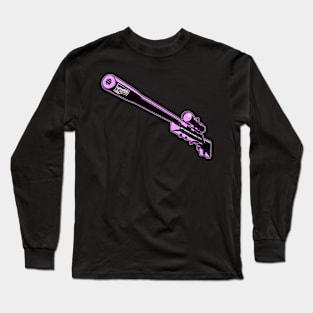 Punchado Sniper Rifle Blank Text, v. Code Pink Long Sleeve T-Shirt